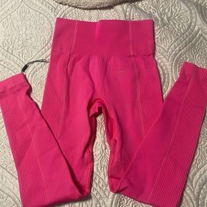 New GYMSHARK Neon Pink Ultra Seamless Leggings XS
